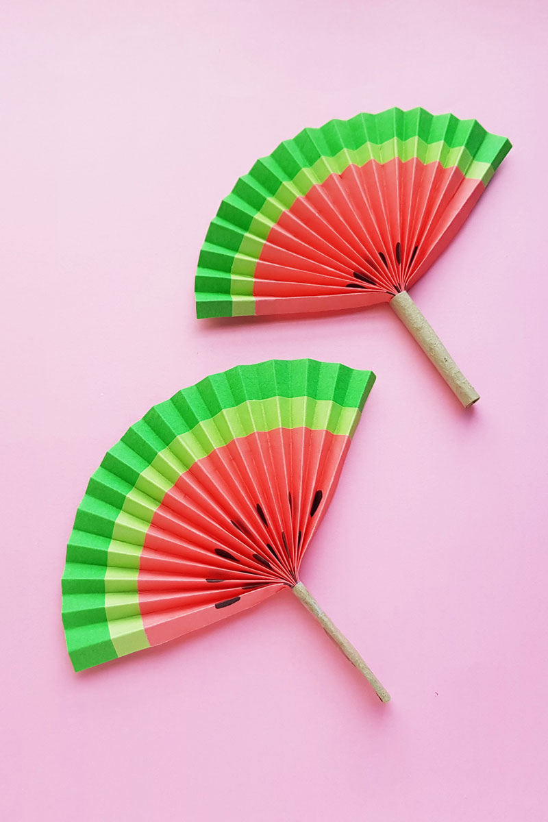 How to Make Hand Fan from Paper  DIY Paper Hand Fan - Paper Craft