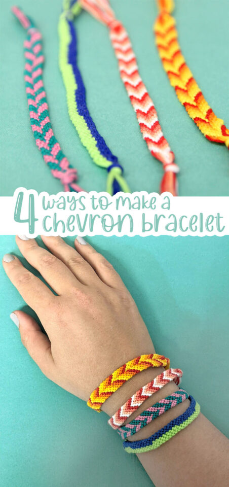 Chevron Friendship Bracelet Pattern: 5 Ways * Moms and Crafters