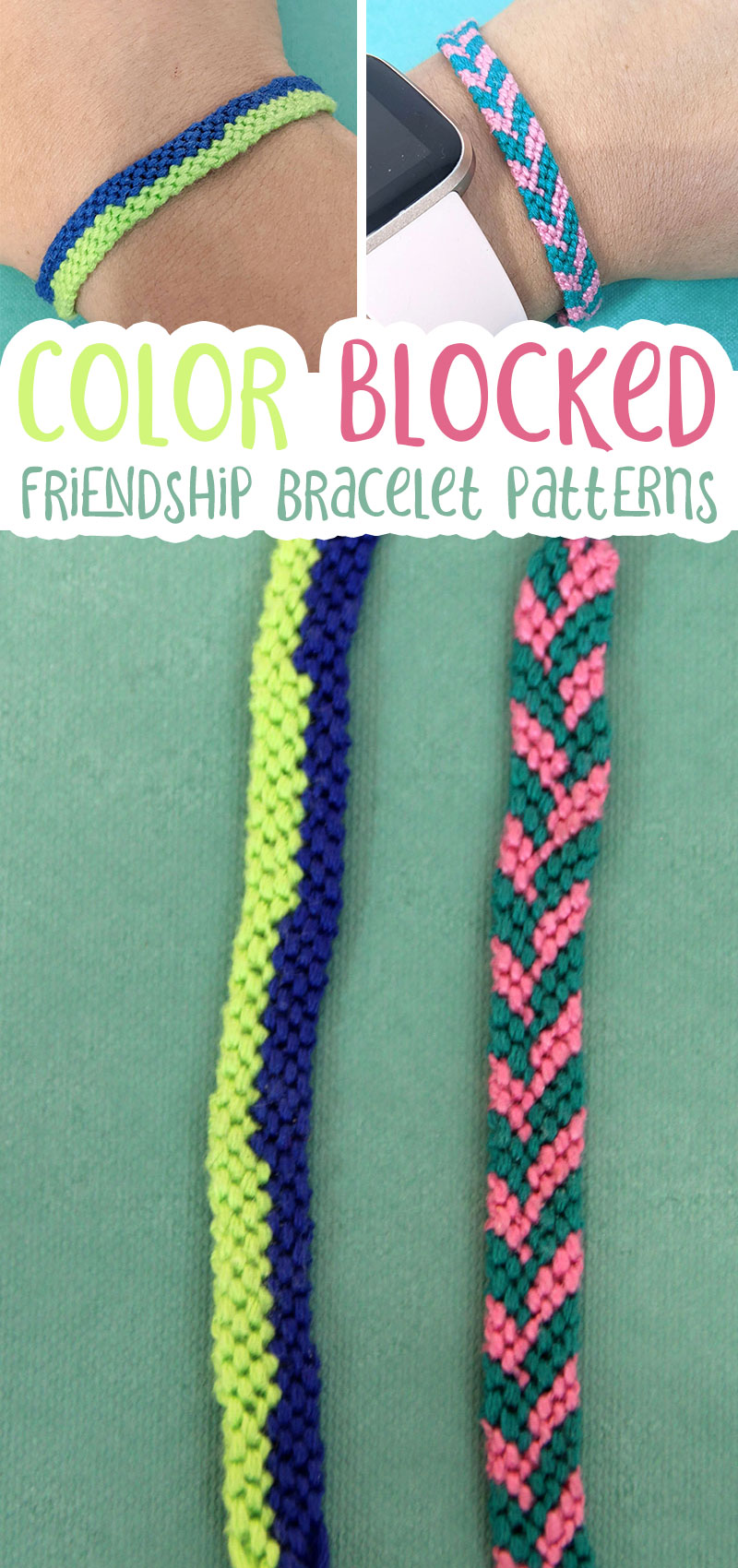 Chevron Friendship Bracelet Pattern: 5 Ways * Moms and Crafters