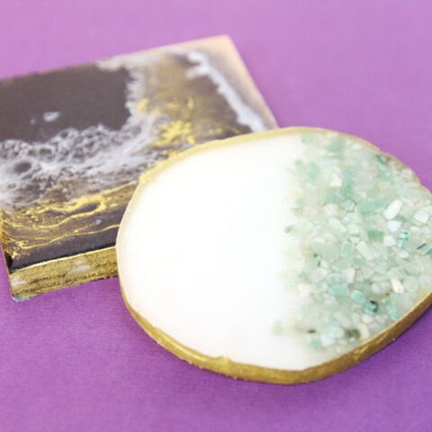 DIY Epoxy Resin Coasters, Making Coasters with Resin