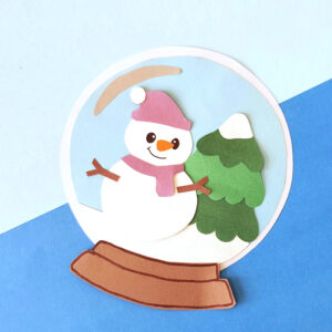 Paper Snow Globe Craft * Moms and Crafters