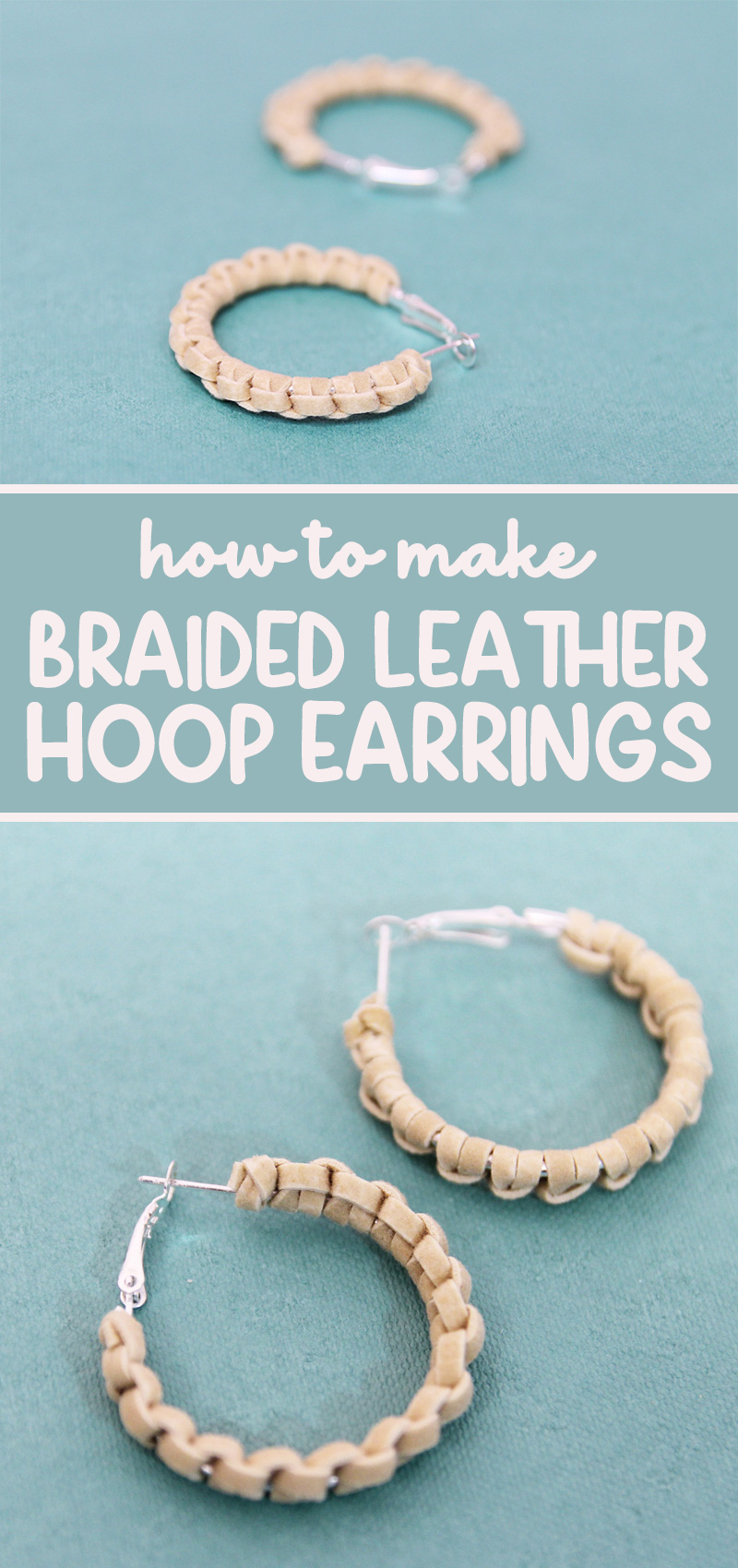 braided leather for earrings