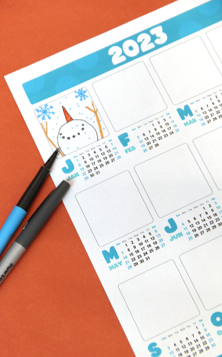 Draw Your Own Calendar (Updated for 2024) Free Printable