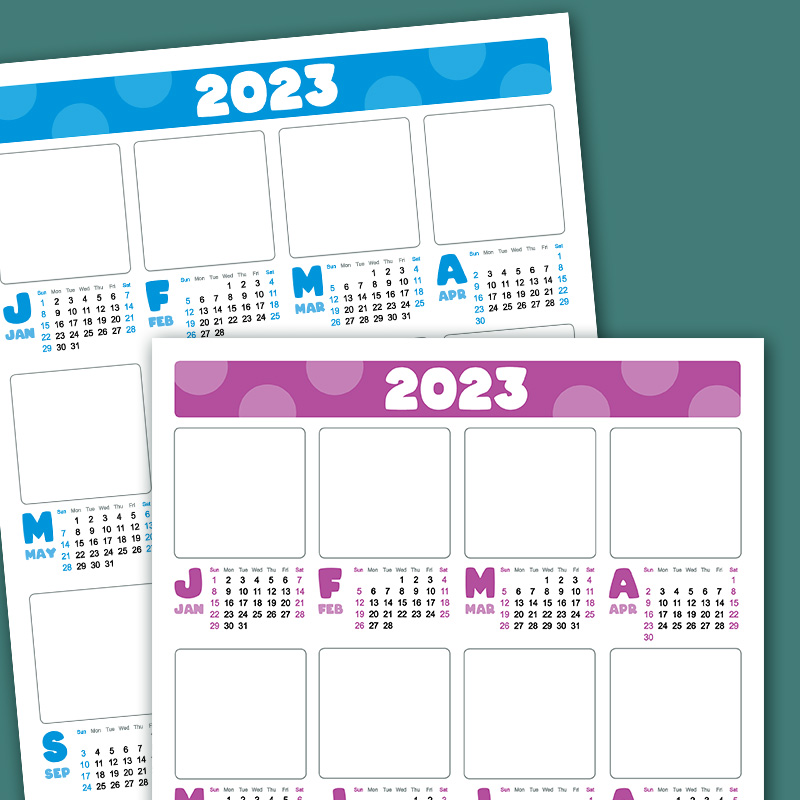 Draw Your Own Calendar (Updated for 2024) Free Printable