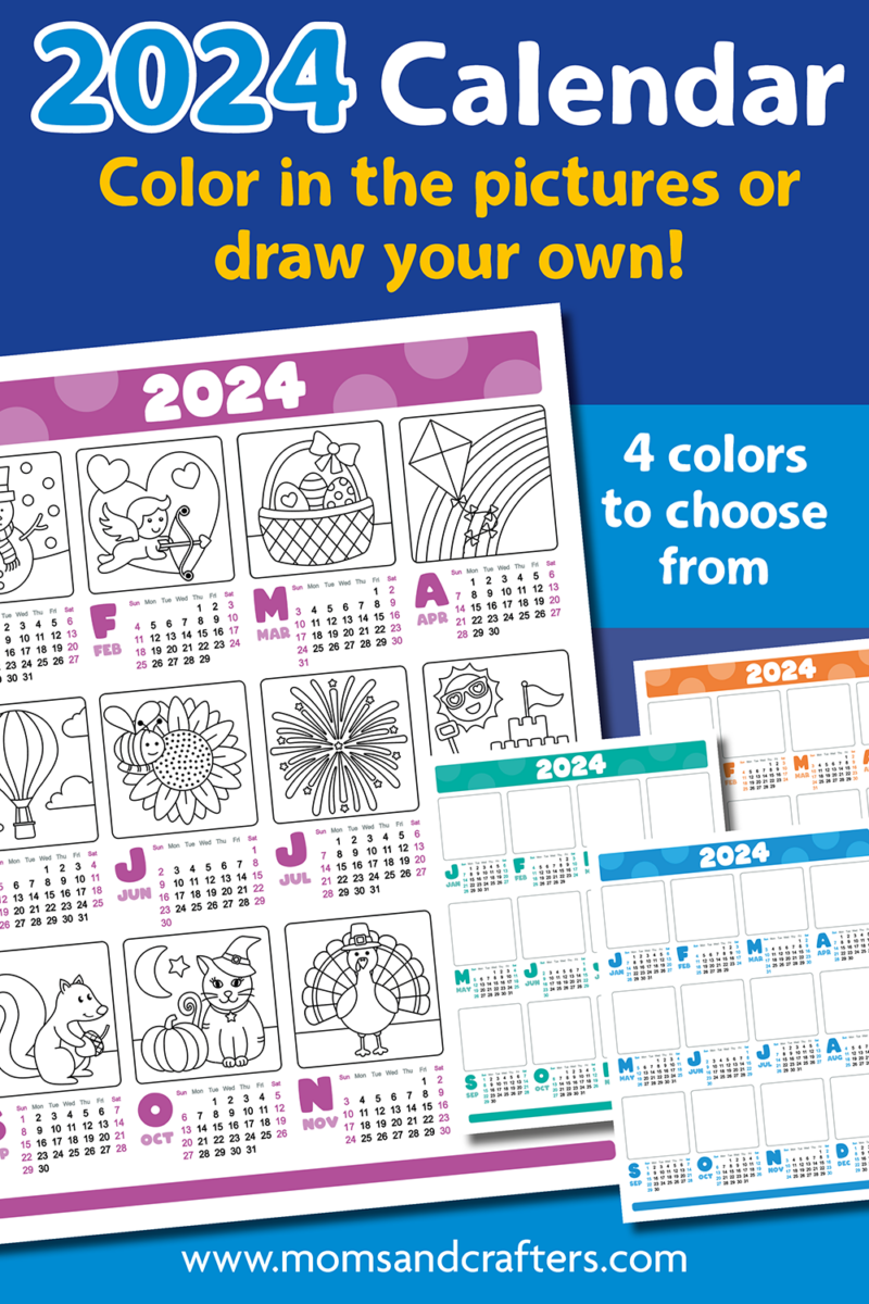 Draw Your Own Calendar (Updated for 2024) Free Printable