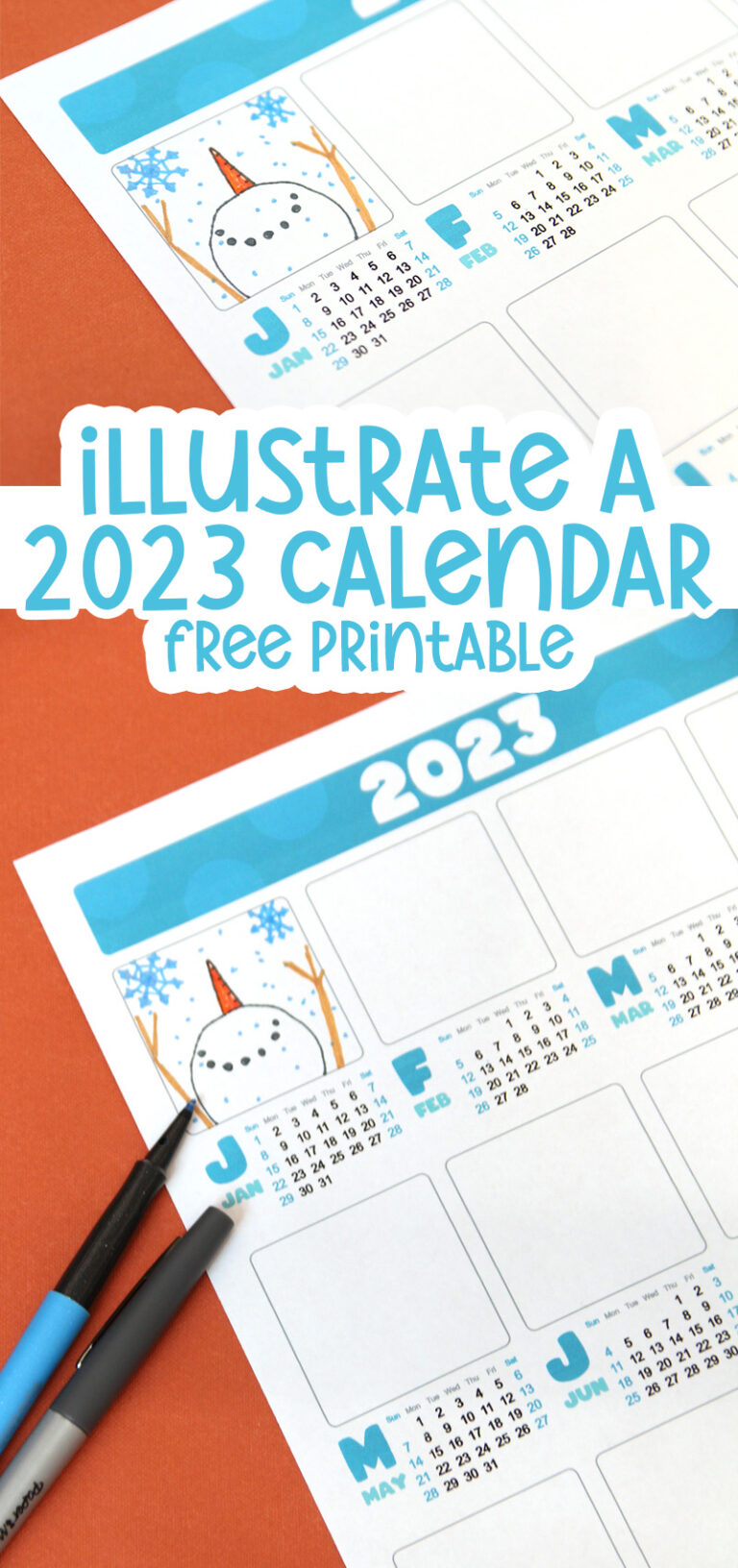 Draw Your Own Calendar (Updated for 2024) Free Printable