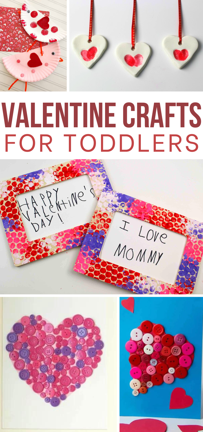 20 Valentines Crafts for Toddlers * Moms and Crafters