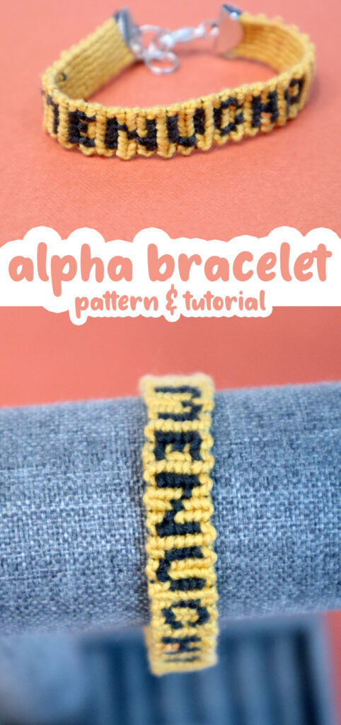 My second alpha pattern : r/friendshipbracelets