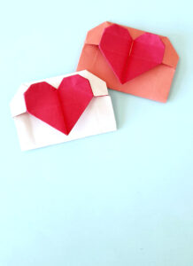 Origami Heart Envelope * Moms and Crafters