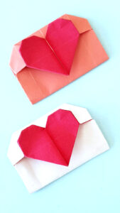 Origami Heart Envelope * Moms and Crafters