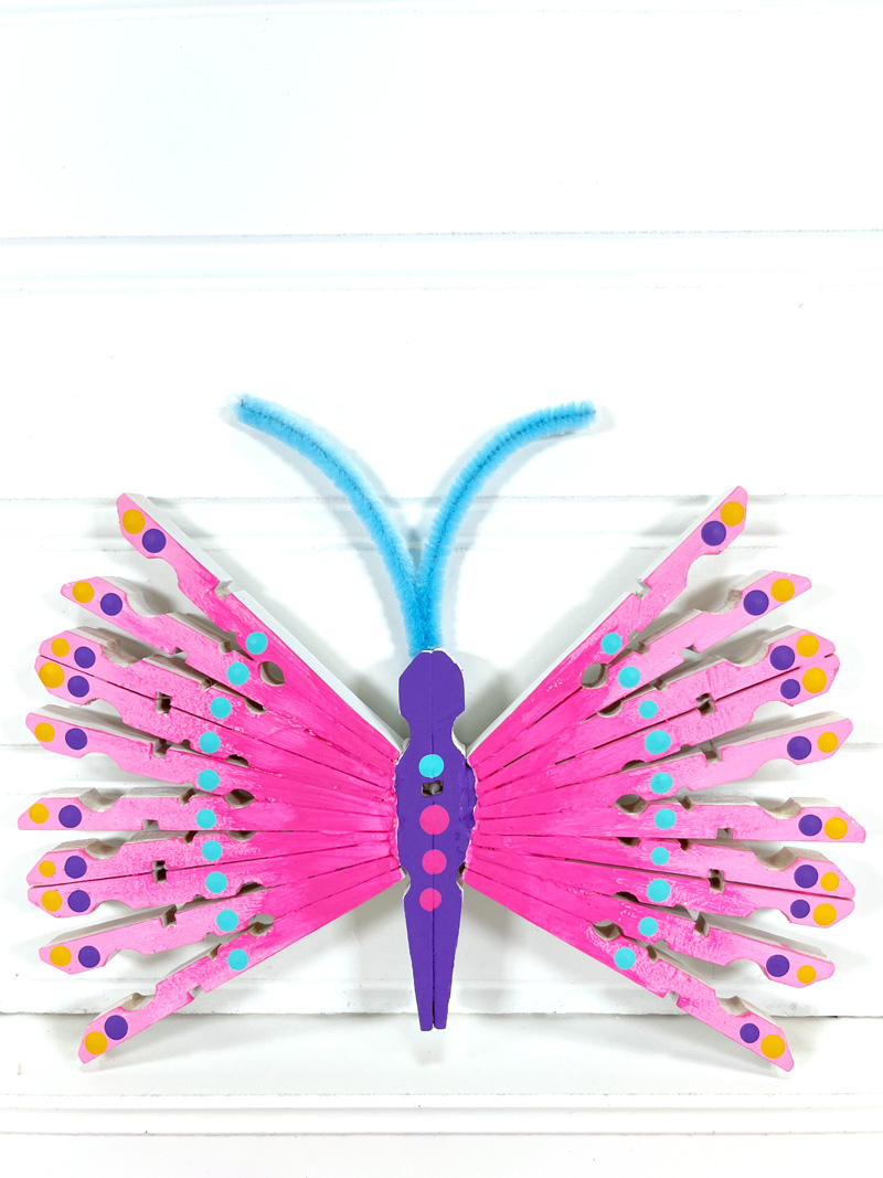 Mirror Image Butterfly Craft For Kids