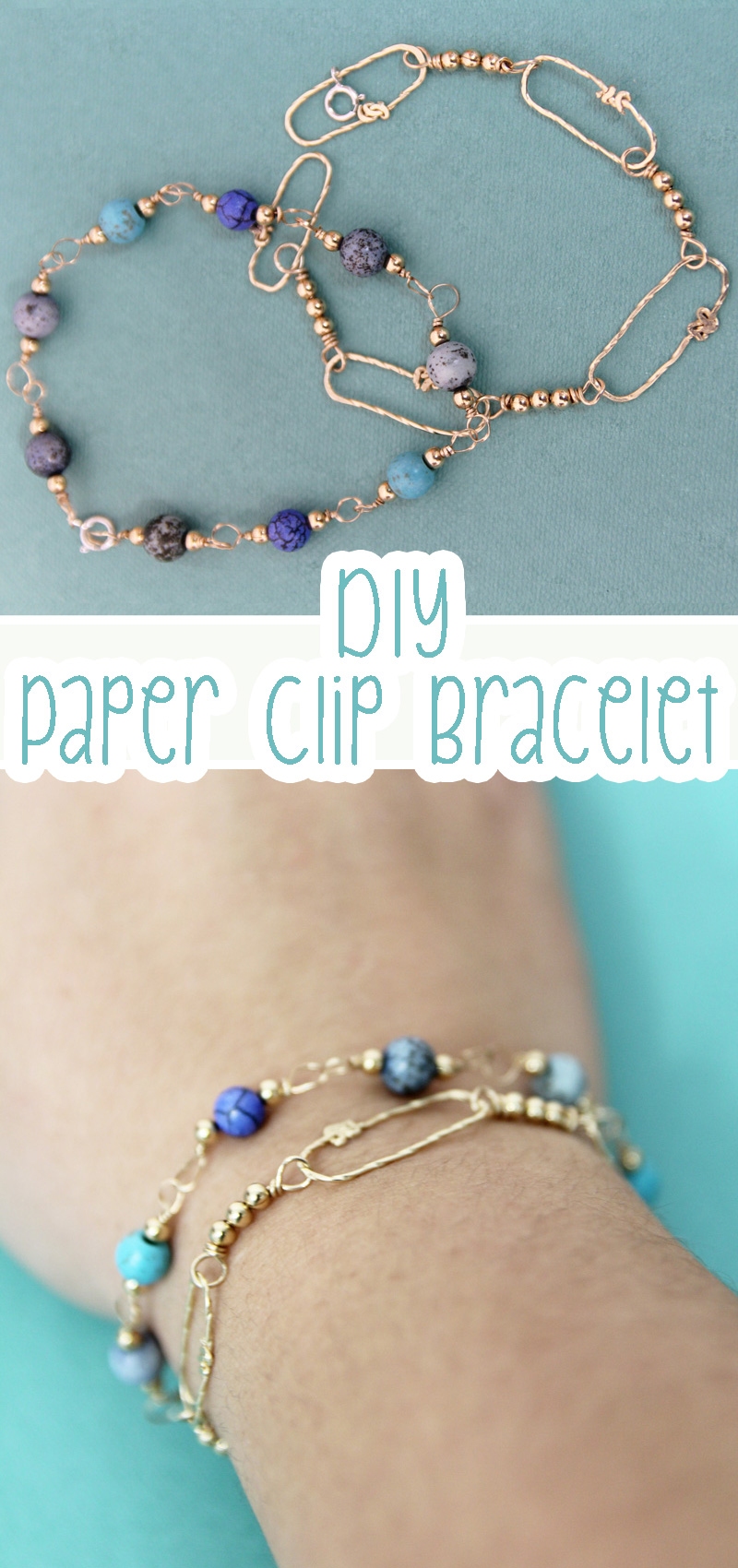 DIY Chain Bracelets: No Solder Paperclip Chain!