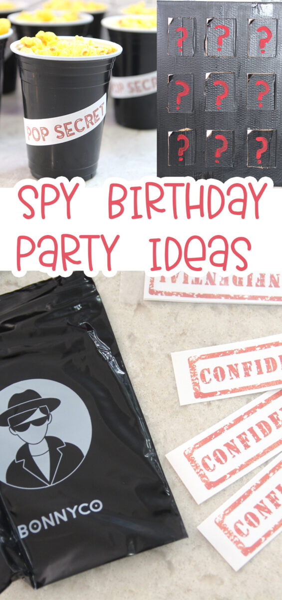 Spy Birthday Party Ideas * Moms and Crafters