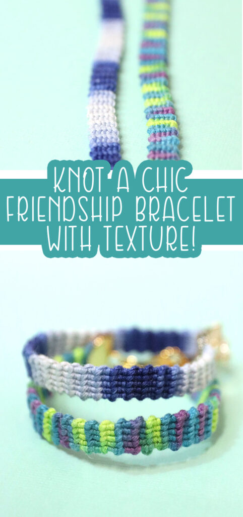 Horizontal Stripe Friendship Bracelets * Moms and Crafters