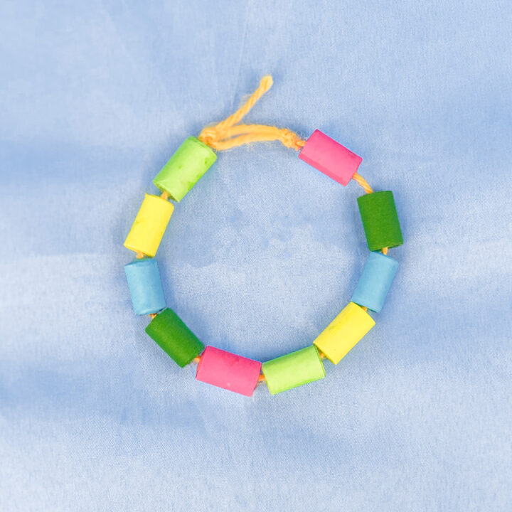 DIY Paper Bead Bracelets (Great Birthday Party Craft!) : 4 Steps (with  Pictures) - Instructables