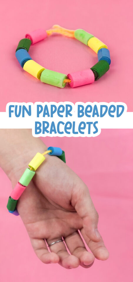 Paper Bead Bracelets * Moms and Crafters