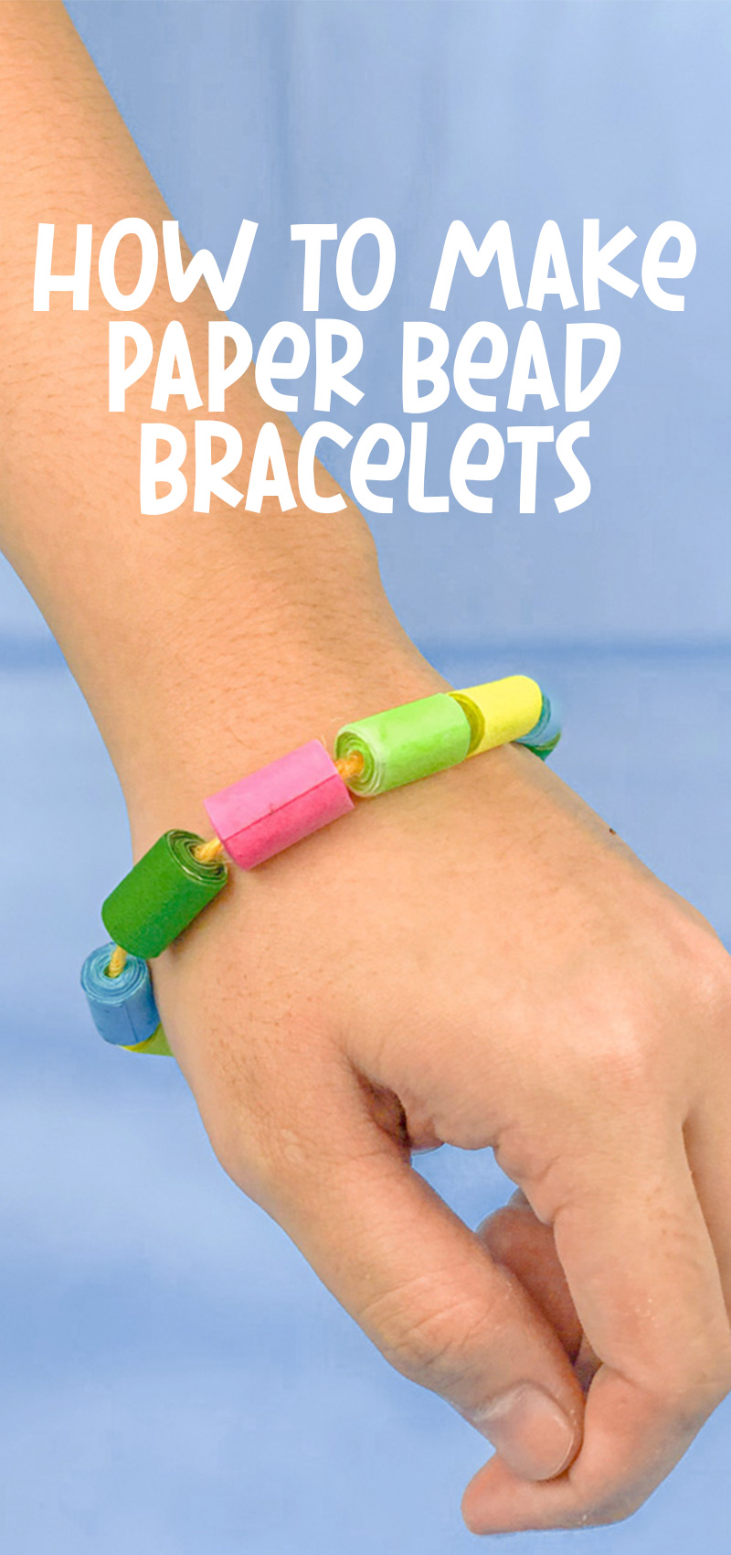 Paper Bead Bracelets * Moms and Crafters