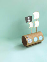 Cardboard Tube Pirate Ship Craft * Moms and Crafters