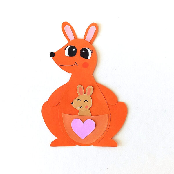 Preschool Kangaroo Craft * Moms and Crafters