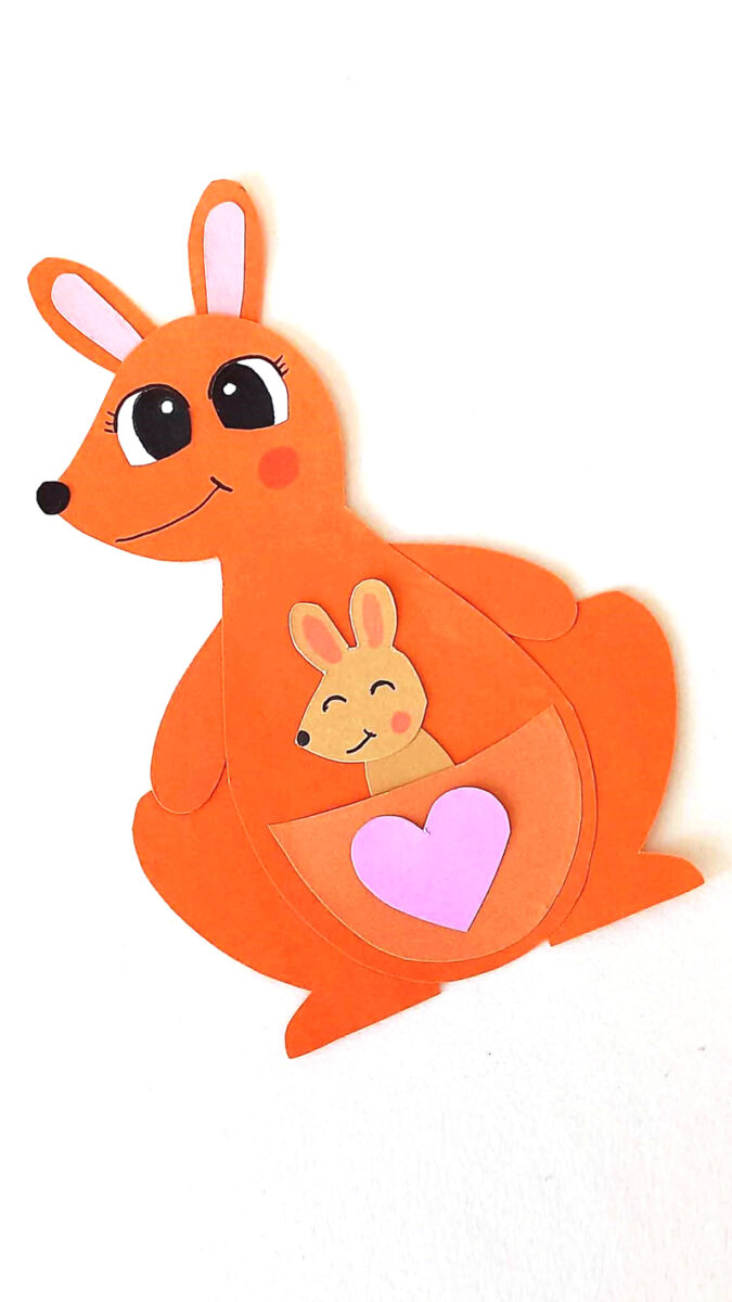 Preschool Kangaroo Craft * Moms and Crafters