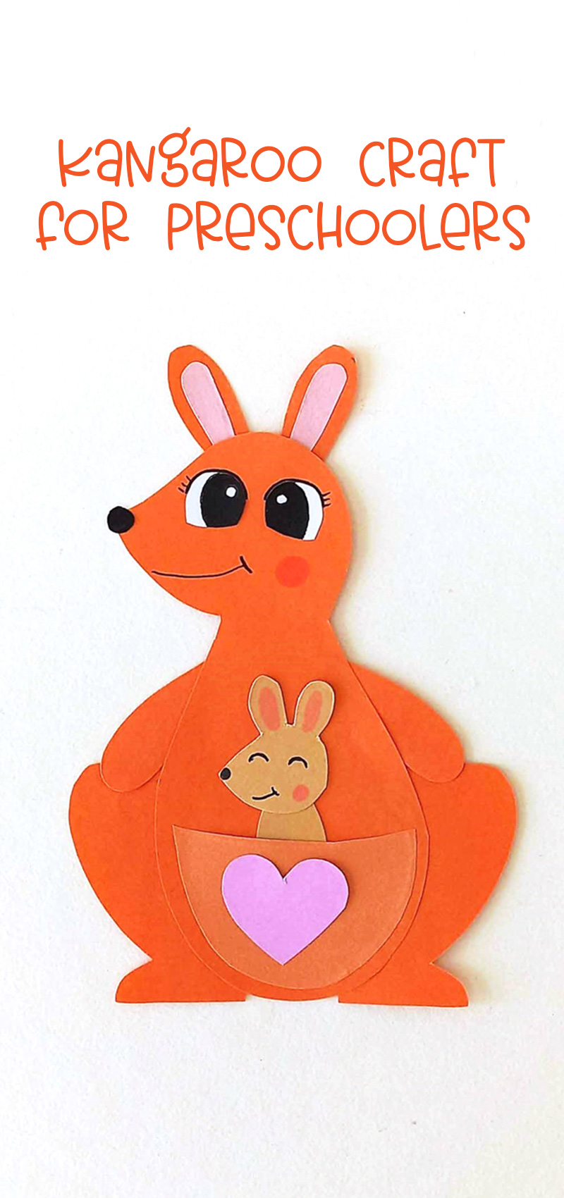 Preschool Kangaroo Craft * Moms and Crafters