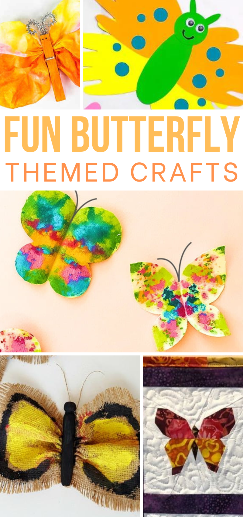 15 Butterfly Crafts for Kids - Happiness is Homemade