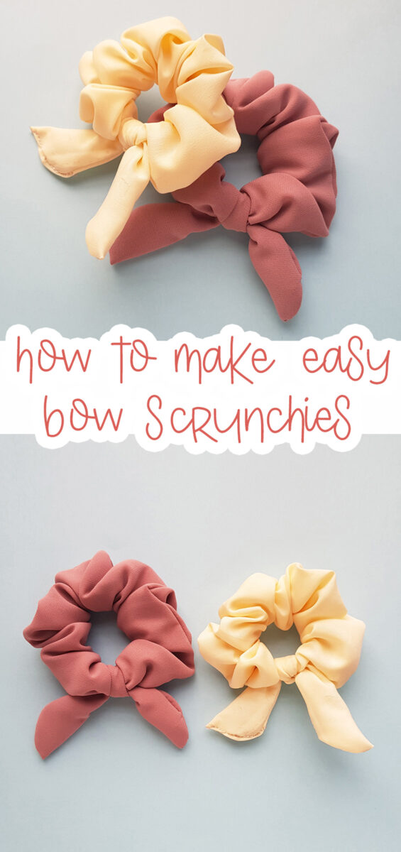 DIY Scrunchies with Bows * Moms and Crafters