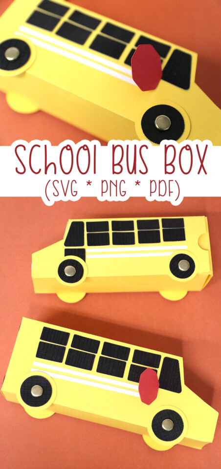 School Bus Template - Paper Toy or Gift Box! * Moms and Crafters