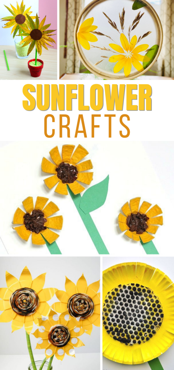 21 Sunflower Crafts using Paper, Recyclables, and more!