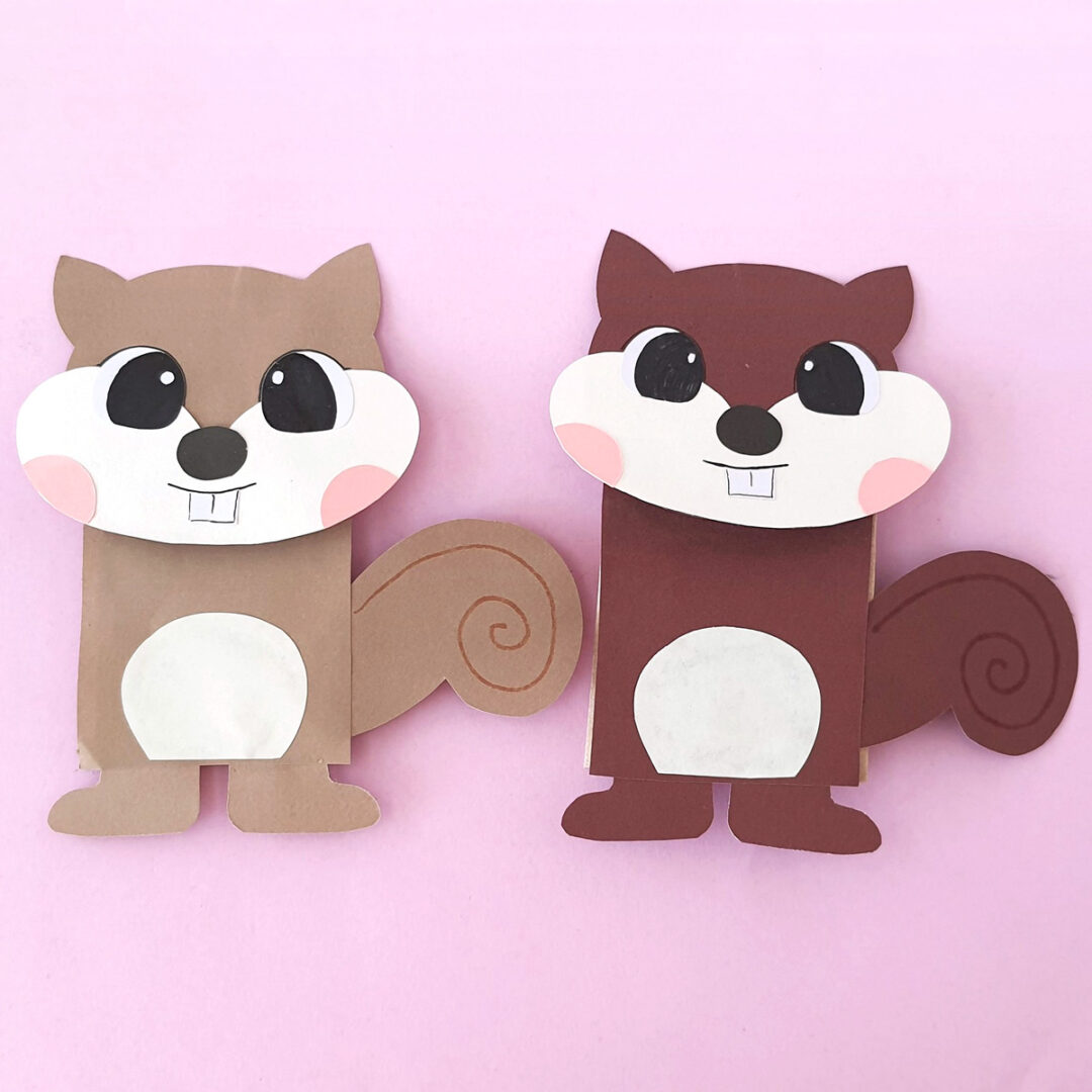 Chipmunk Puppet to Craft & Play! * Moms and Crafters