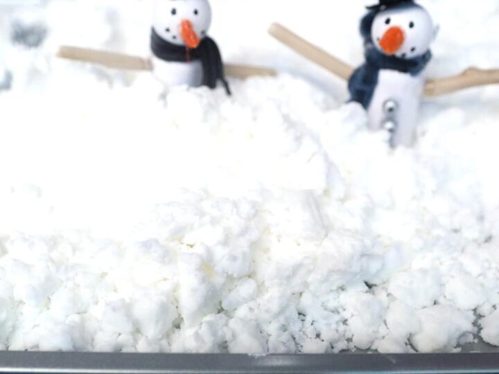 Fake Snow for Sensory Bins